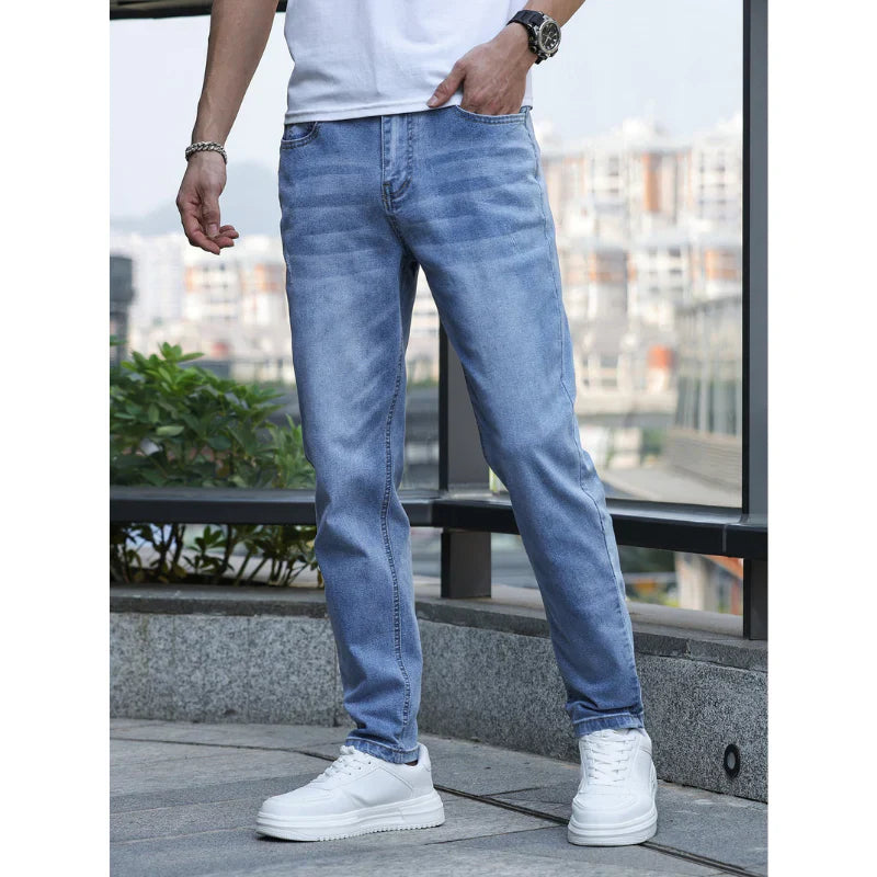 Men's jeans in a timeless design with stretch