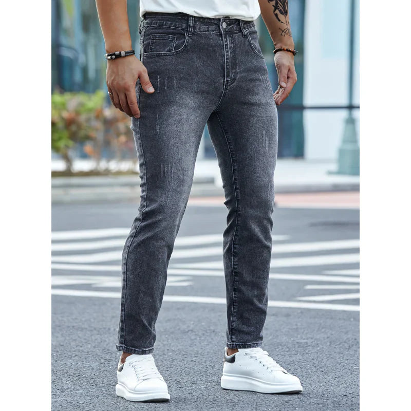 Men's skinny jeans in stretch denim