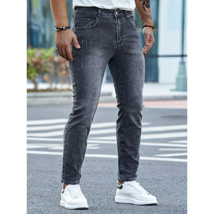 Men's skinny jeans in stretch denim