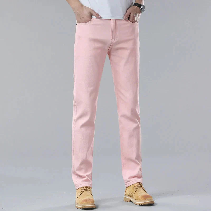 Men's jeans made from sustainable denim with a comfortable cut