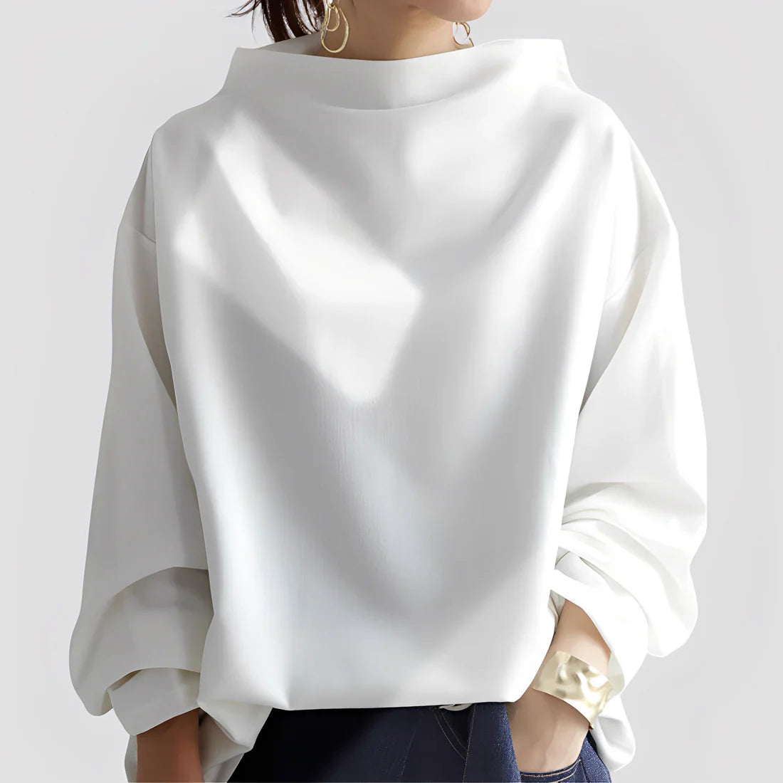 Romayne elegant turtleneck sweater – women