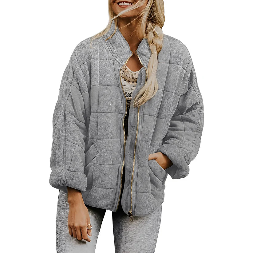 Luana casual quilted jacket with pockets – women