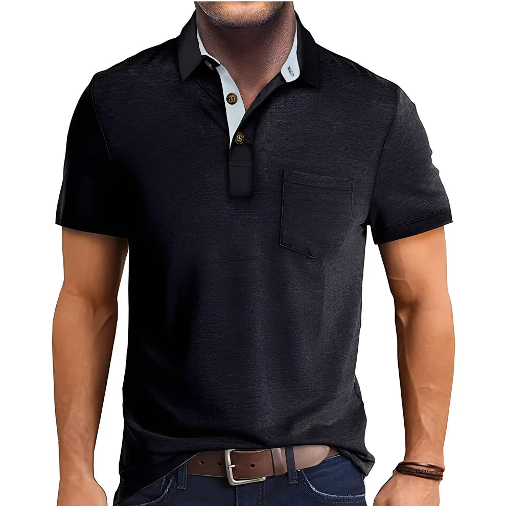 Abner retro short-sleeve polo shirt – men