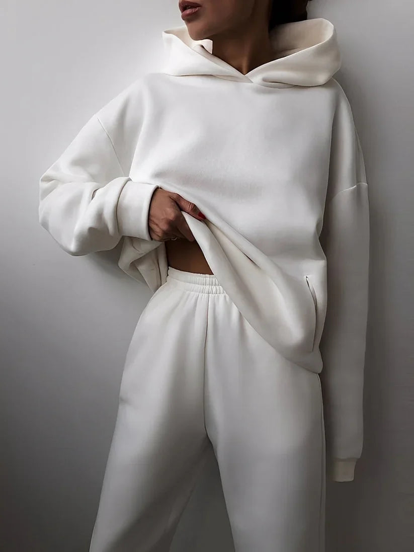 Jasmine loose jogging set with hoodie – women