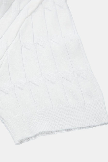 Classic white men’s polo shirt