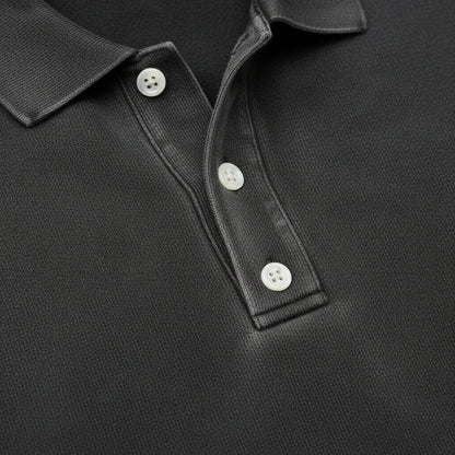 Lukas – polo shirt with long sleeves and ribbed cuffs