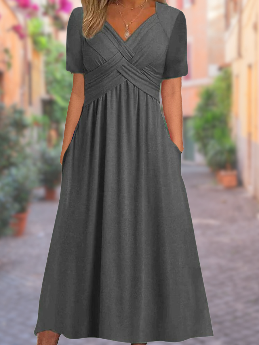 V-neck summer dress - selby