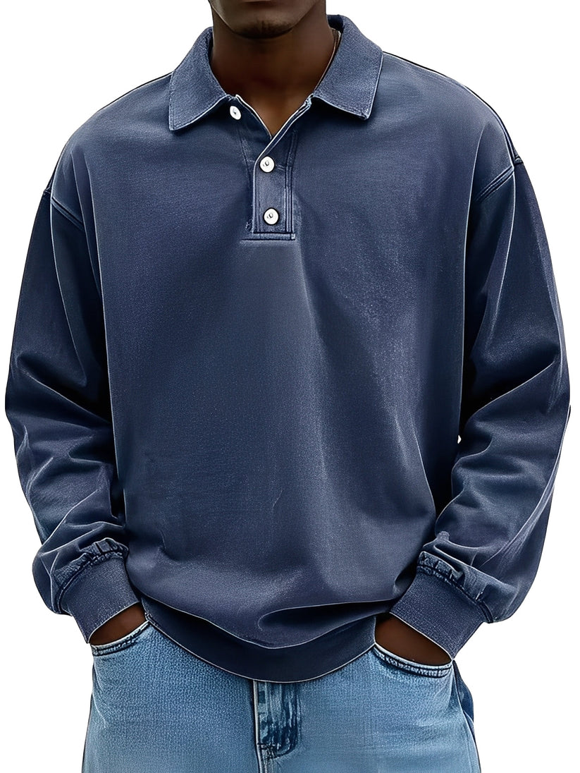 Clayton classic long-sleeve polo shirt – men