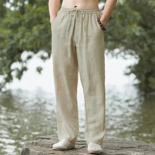 Men’s linen beach pants – men