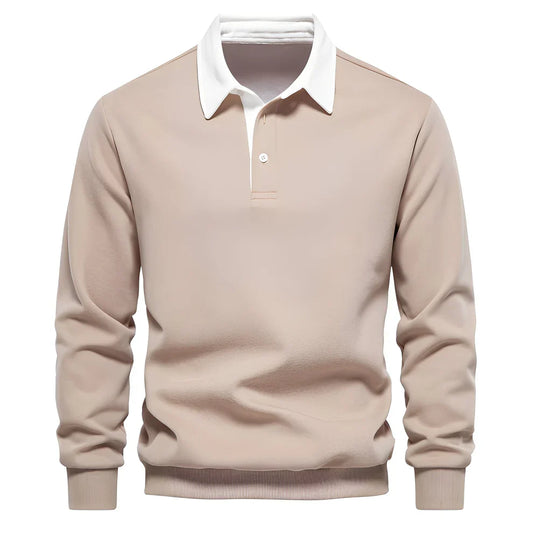 Sonnie casual long-sleeve polo shirt – men
