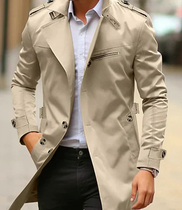 Elegant trench coat for men