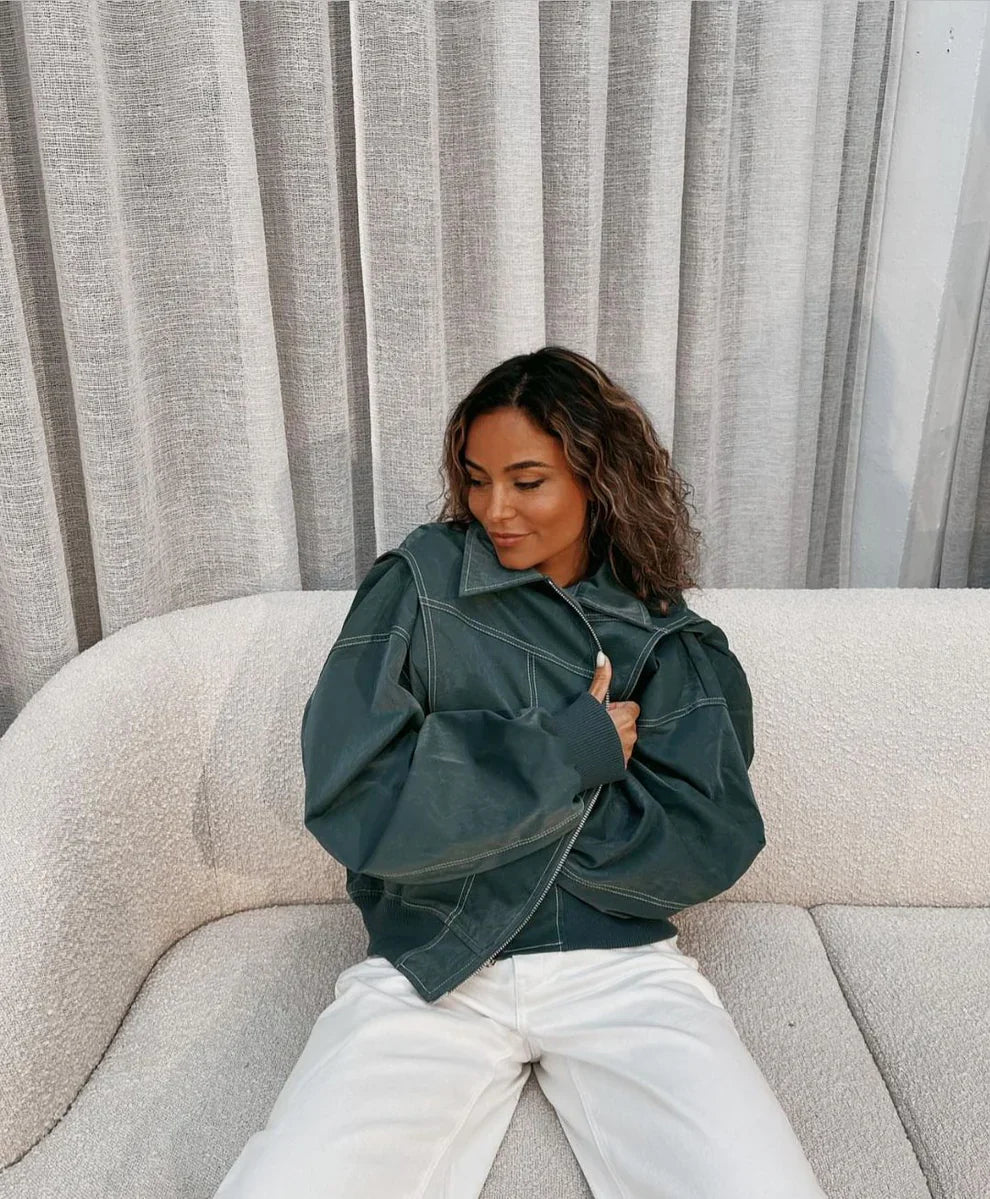 Lucia oversized bomber jacket – women
