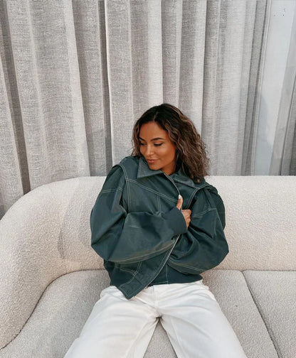 Lucia oversized bomber jacket – women
