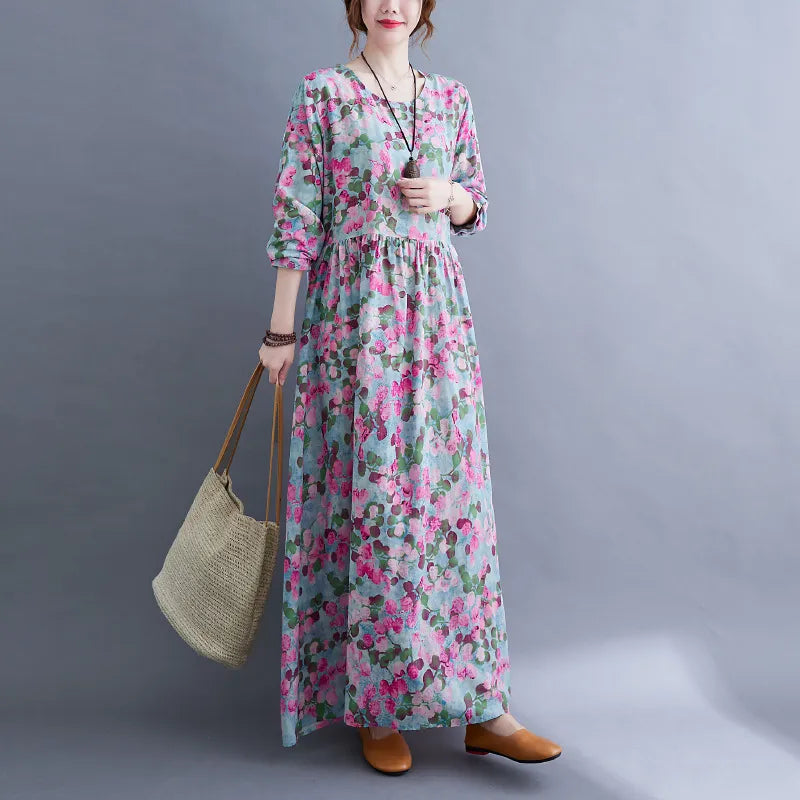 Mona Maxi Dress in August Floral - Bump Friendly - Inclusive Sizing (S-3XL)