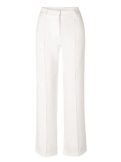 High-waisted chic trousers – elegant women's trousers with a high waist