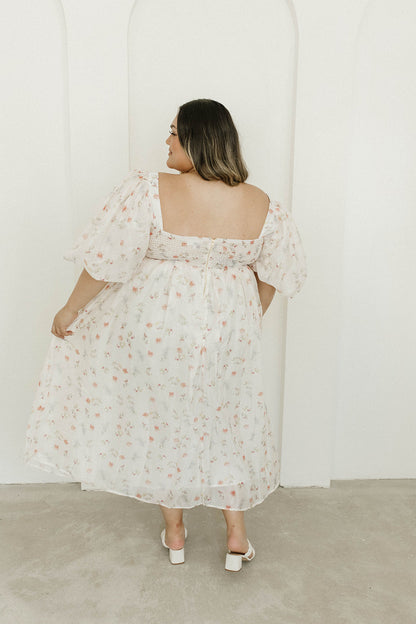 Harlow Maxi Dress in Tiny Pink Floral - Bump Friendly & Inclusive Sizing (S-3XL)