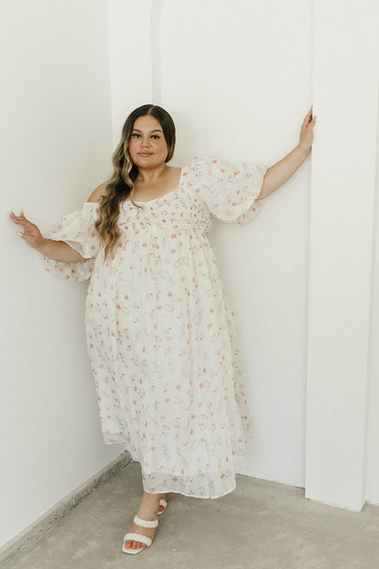 Harlow Maxi Dress in Tiny Pink Floral - Bump Friendly & Inclusive Sizing (S-3XL)