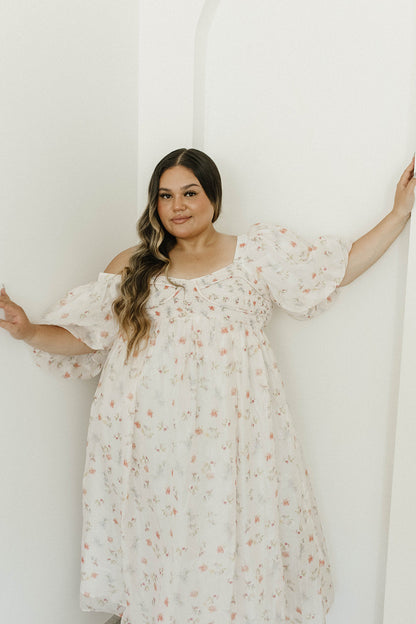 Harlow Maxi Dress in Tiny Pink Floral - Bump Friendly & Inclusive Sizing (S-3XL)