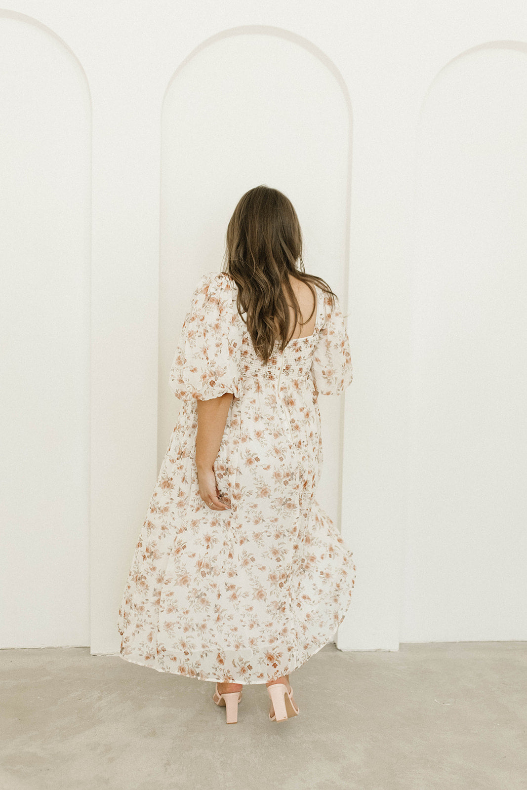 Harlow Maxi Dress in Ivory Floral - Bump Friendly & Inclusive Sizing (S-3XL)