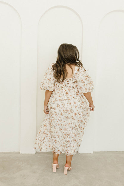 Harlow Maxi Dress in Ivory Floral - Bump Friendly & Inclusive Sizing (S-3XL)