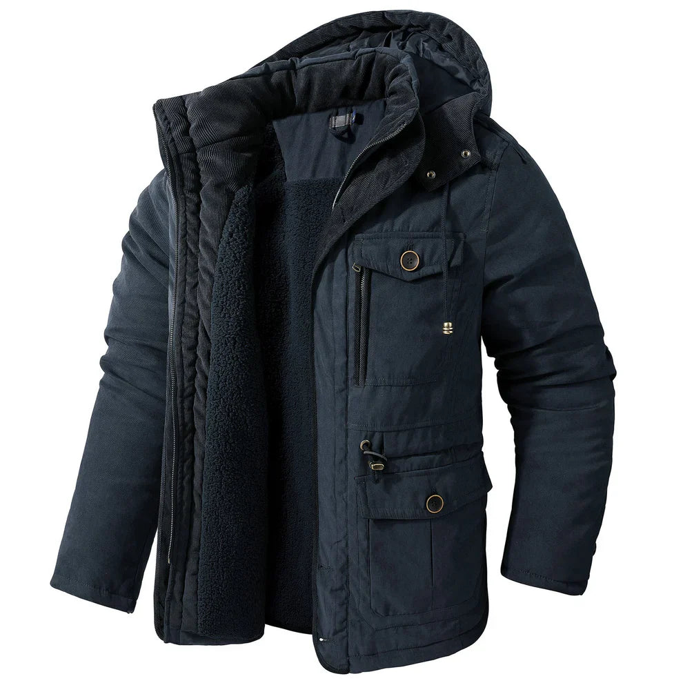 Kash modern thermo jacket with fleece lining – men