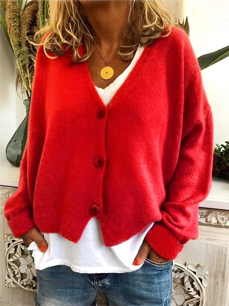Deena casual loose warm cardigan – women