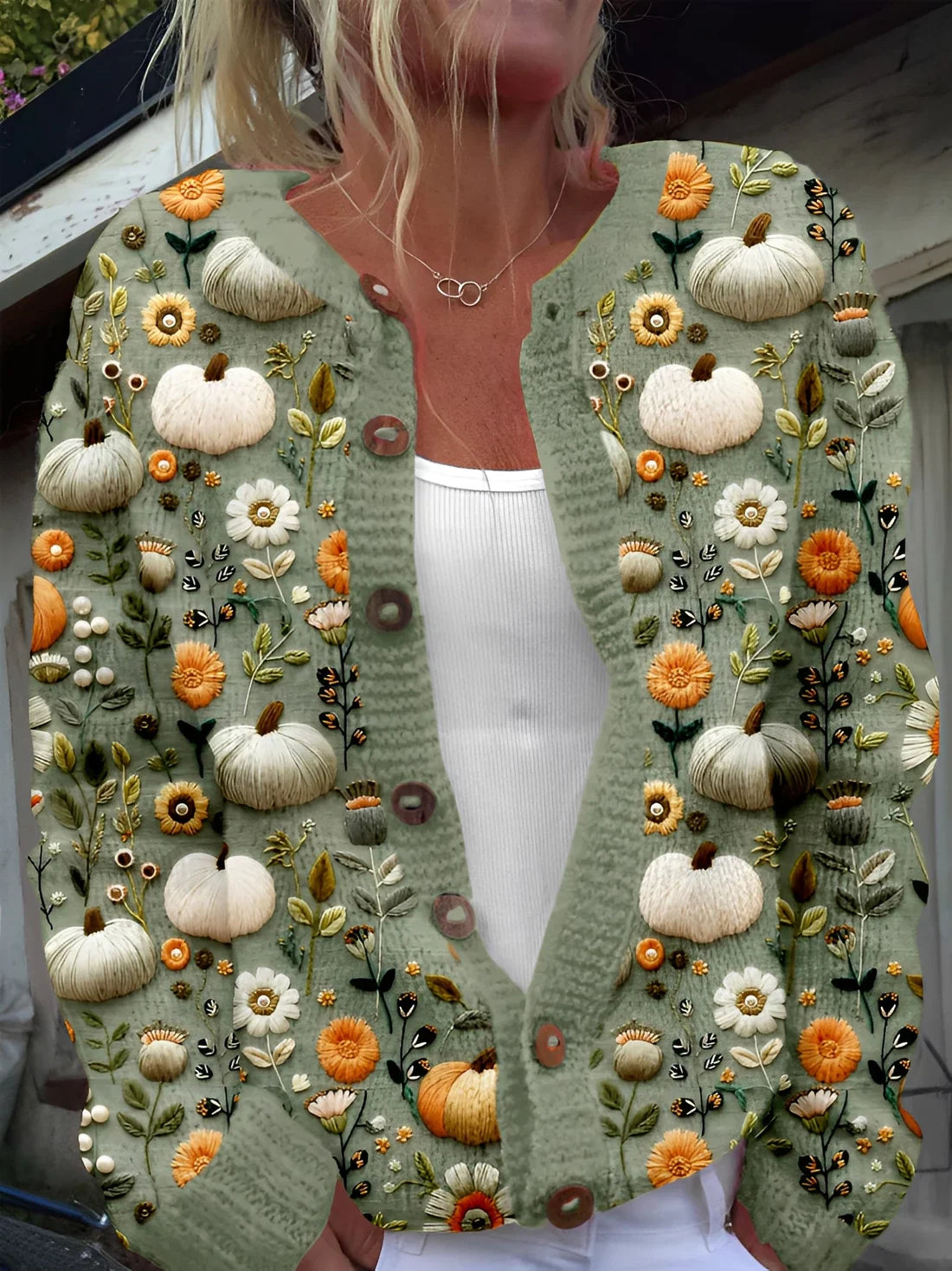 Kandace floral knit cardigan – women