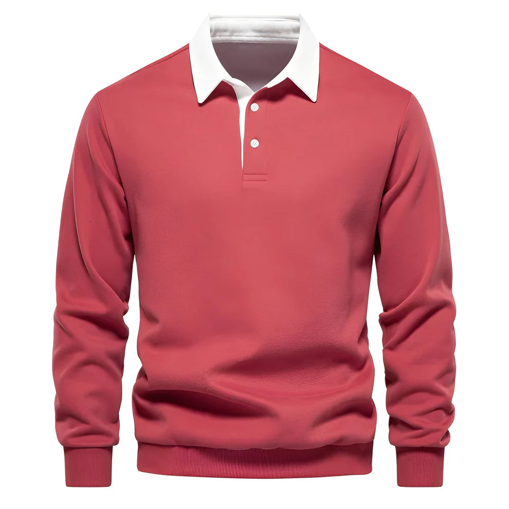 Sonnie casual long-sleeve polo shirt – men
