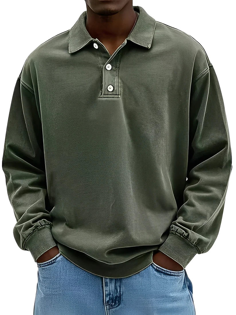 Clayton classic long-sleeve polo shirt – men