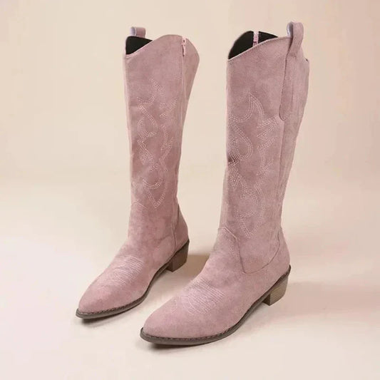 Stylish high cowboy boots for women – ideal for winter