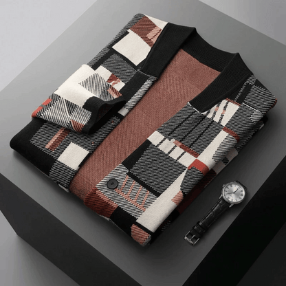 Varese Patchwork Knit Cardigan