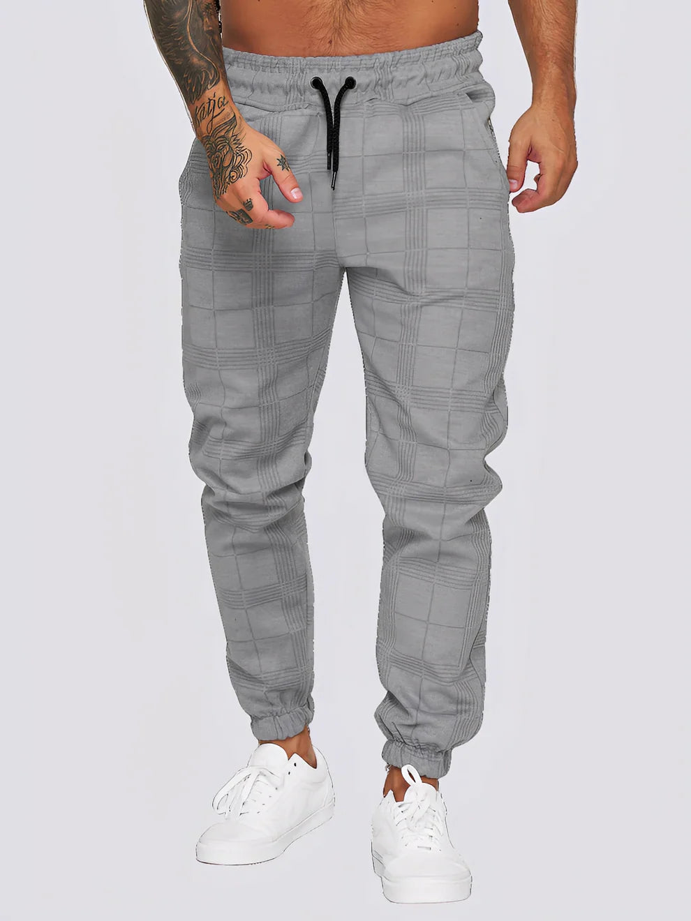 Jaeden stylish checked pants – men