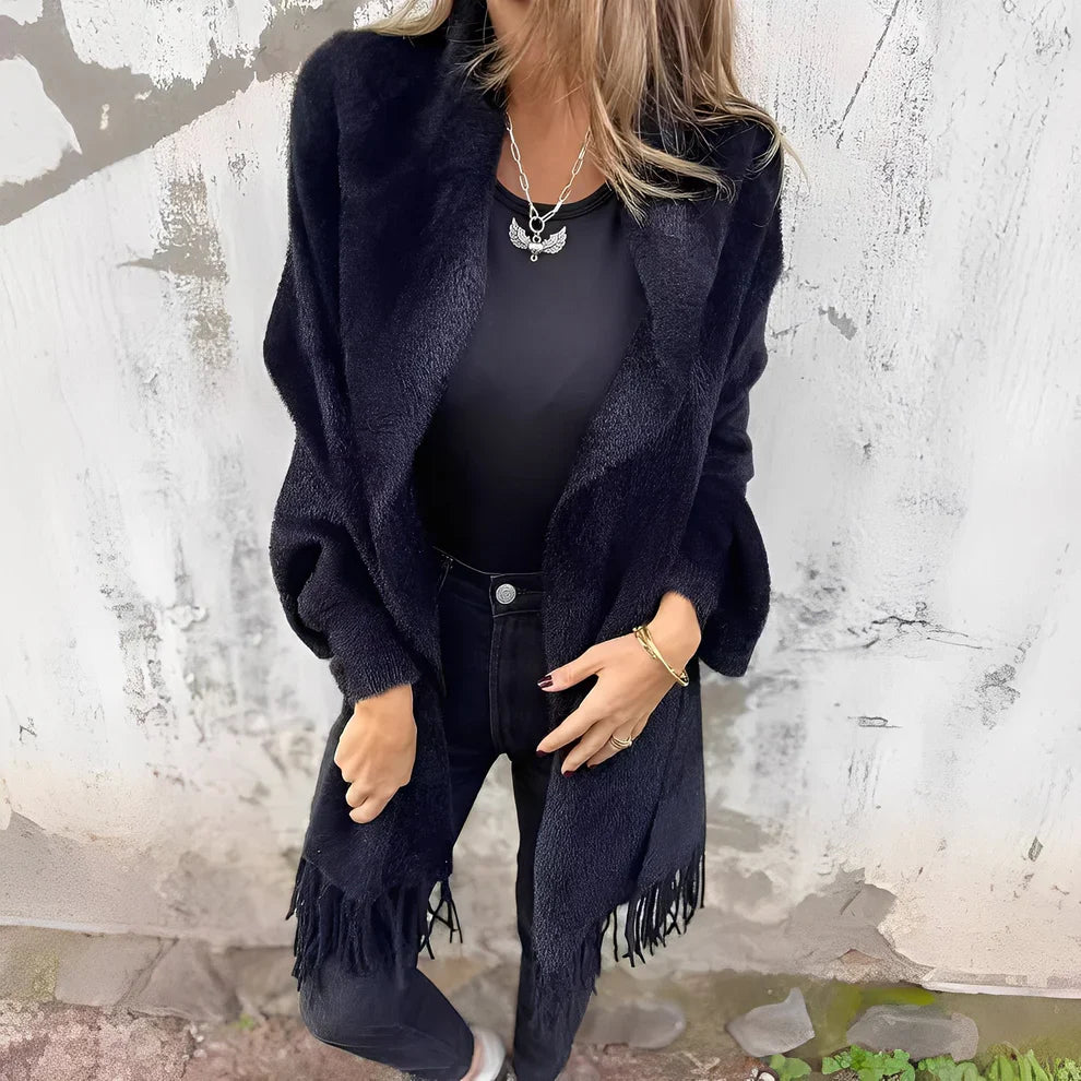 Bethney stylish loose knit jacket – women