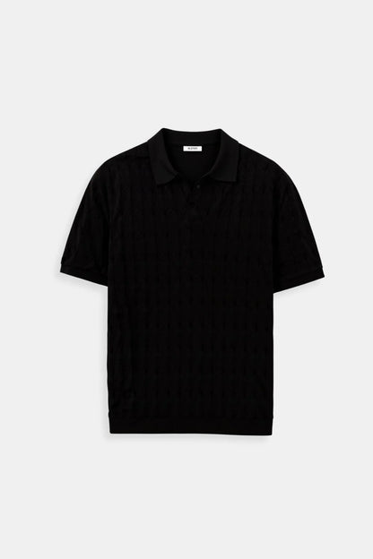 Classic white men’s polo shirt