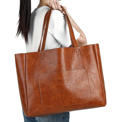 Daphne PU tote-bag minimalist – women