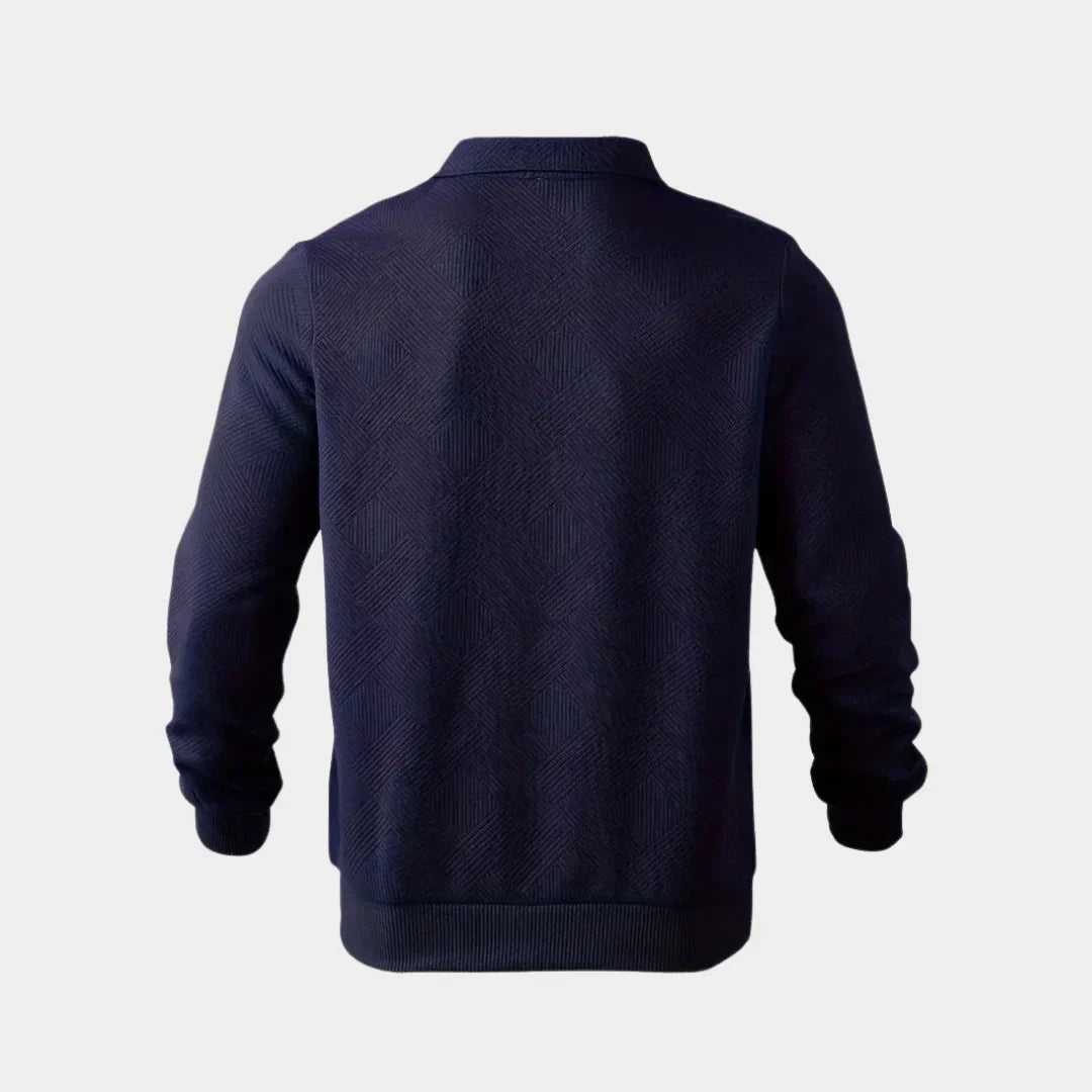 Men’s half-zip stand collar sweater