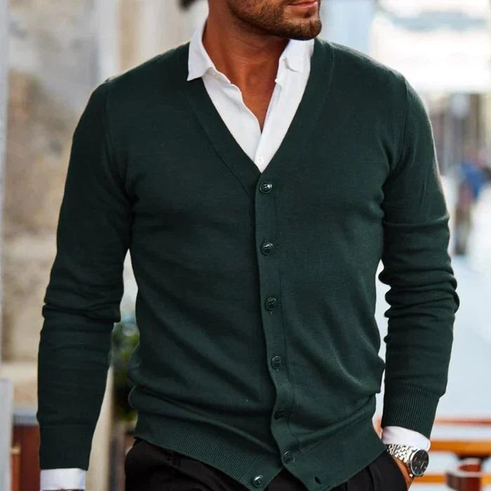 Jasen knitted cardigan sweater – men