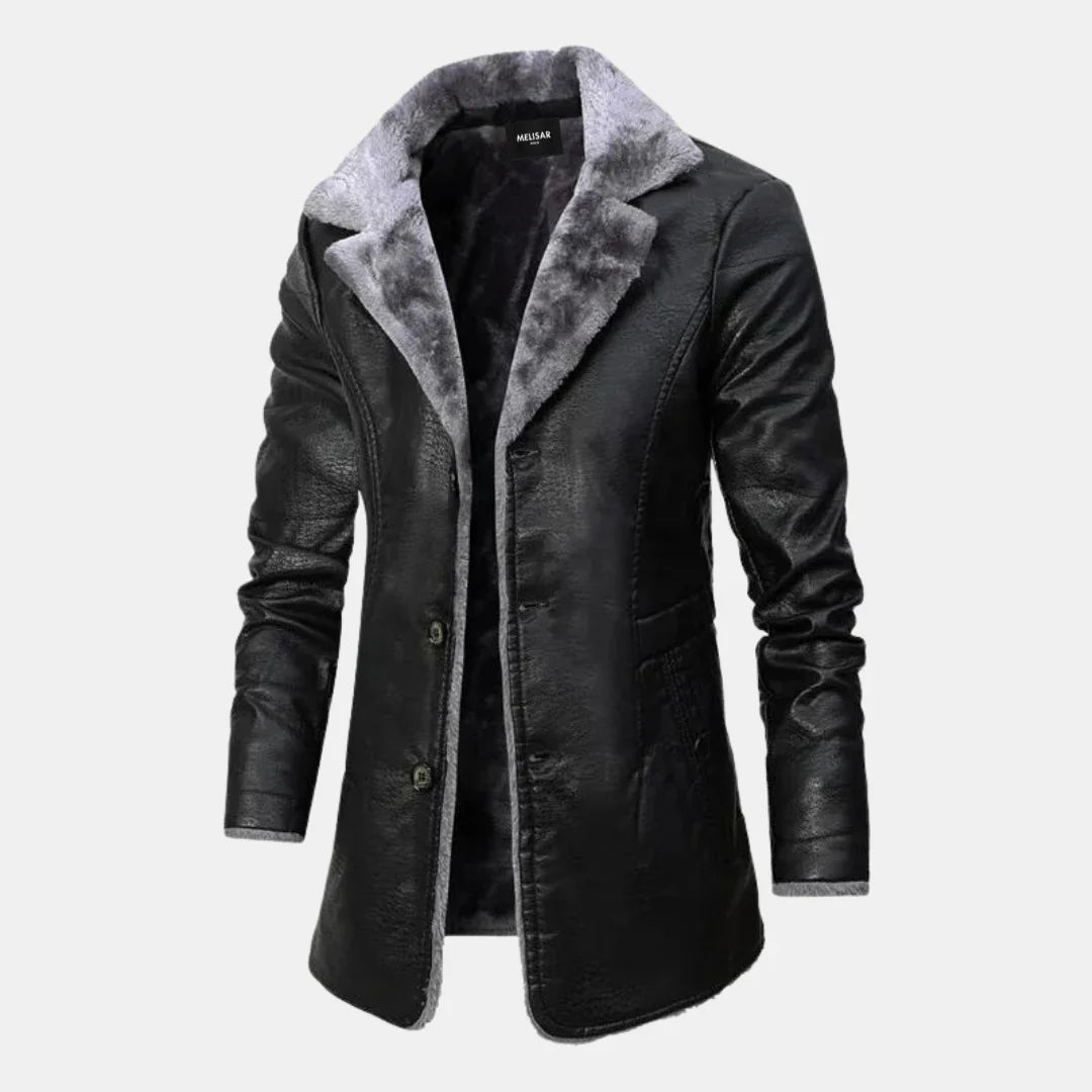 Brandon - herren winter leather jacket