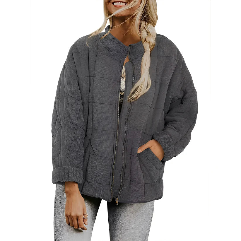 Luana casual quilted jacket with pockets – women