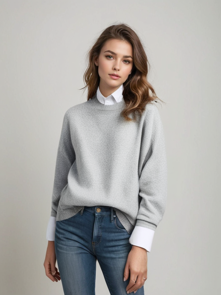 Weicher Kaschmir pullover für damen – trendig & vielseitig