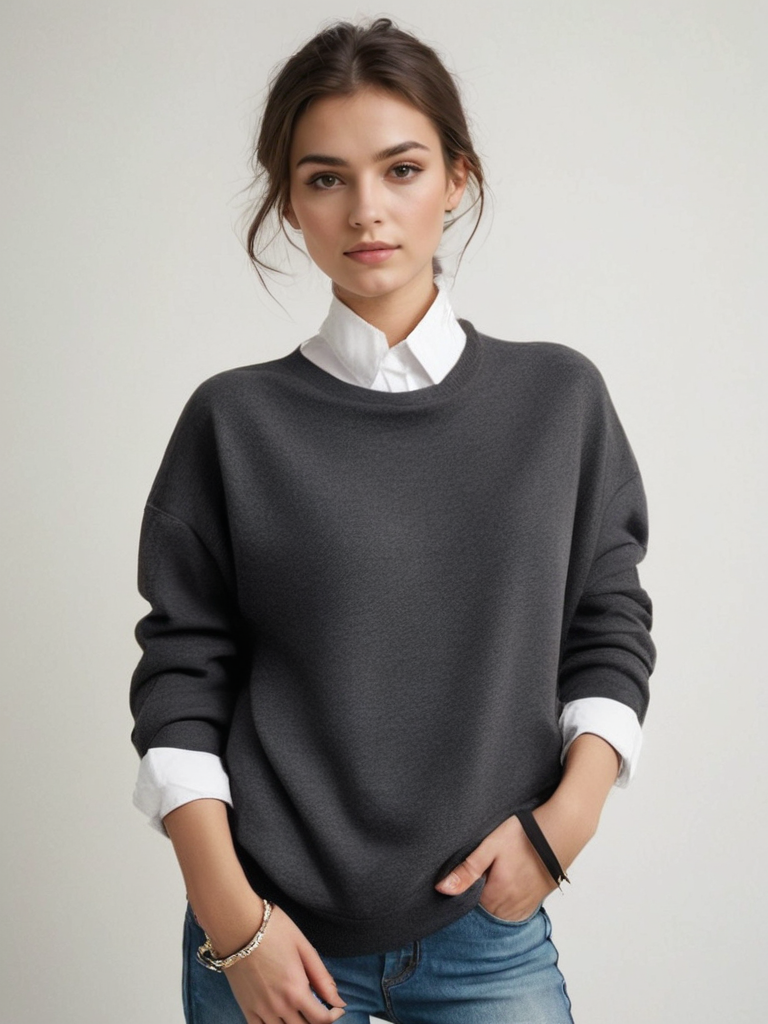 Weicher Kaschmir pullover für damen – trendig & vielseitig