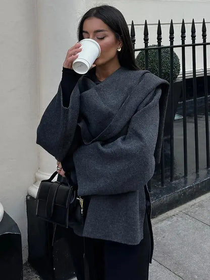 Ella cape jacket – sophisticated layering look