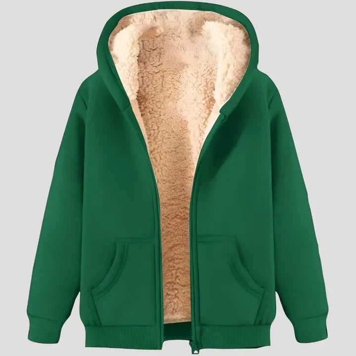 Men’s fleece-lined winter hoodie jacket – men