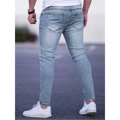 Men's skinny jeans in stretch denim