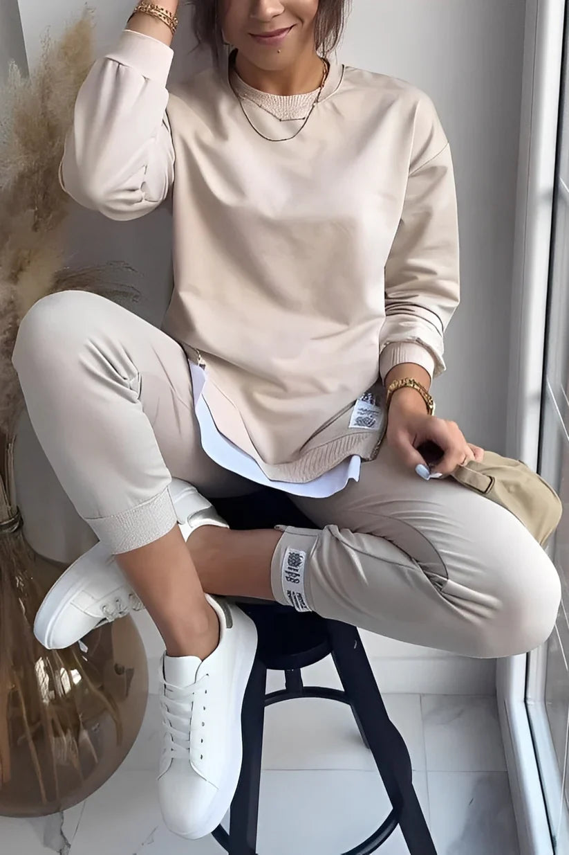 Kristine casual sweatshirt & pants set – women