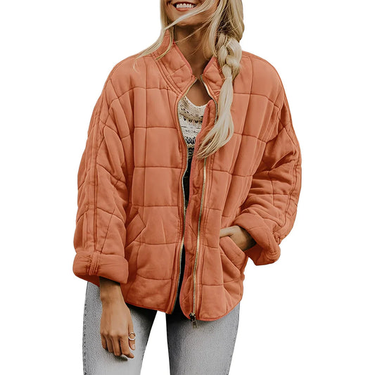 Luana casual quilted jacket with pockets – women