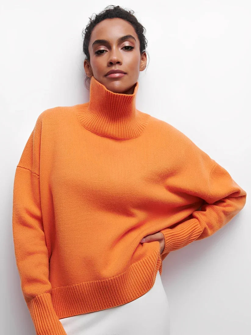 Marva stylish warm turtleneck sweater – women