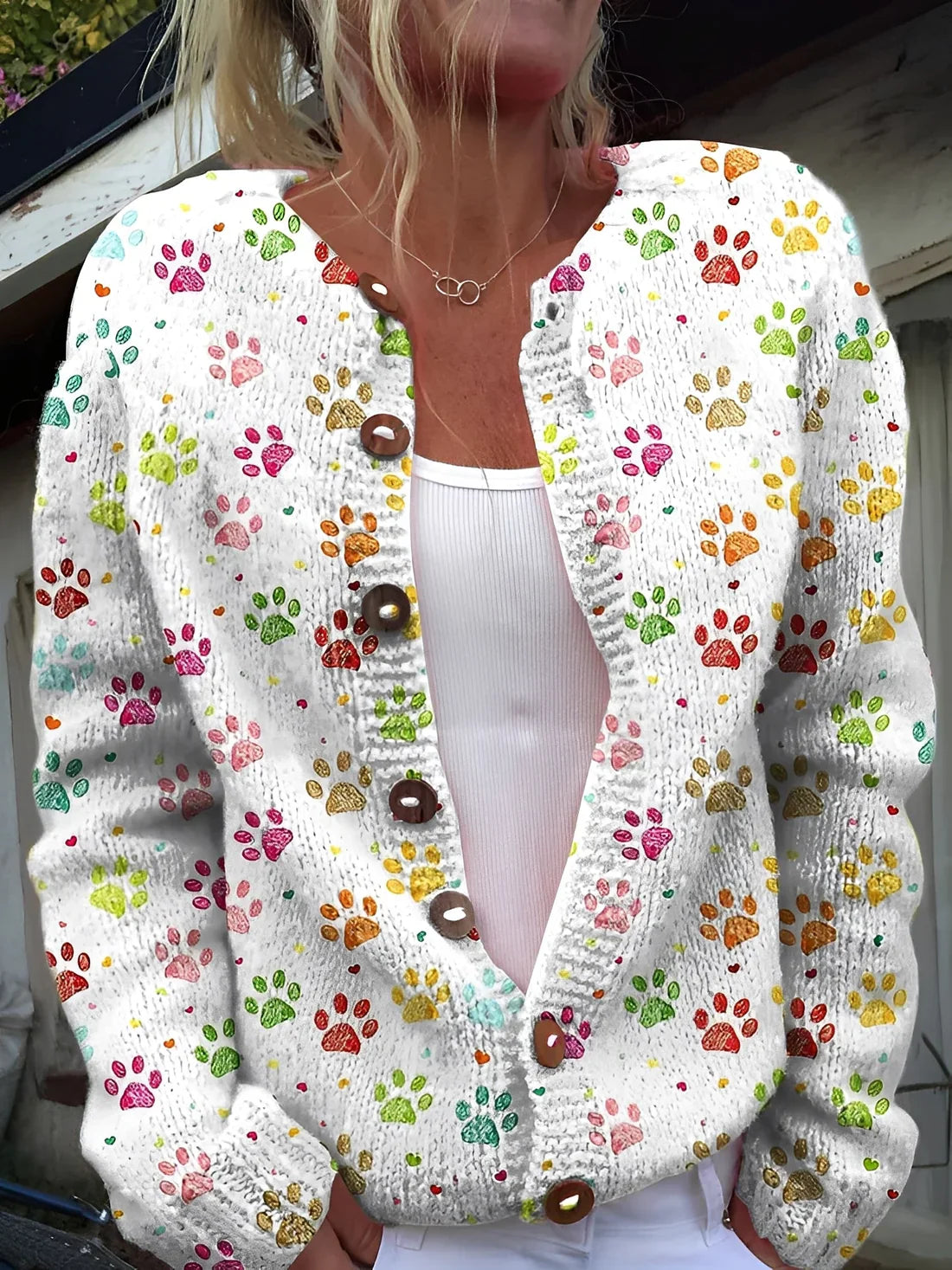Kandace floral knit cardigan – women