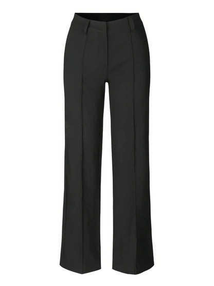 High-waisted chic trousers – elegant women's trousers with a high waist