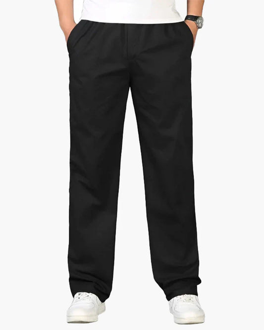 Ryan straight-cut cotton casual pants – men